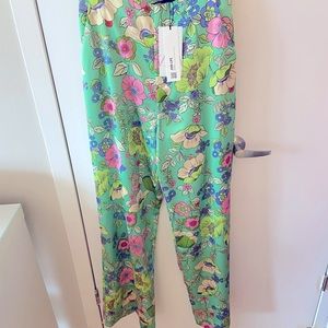NWT Zara Medium wide-leg print pants